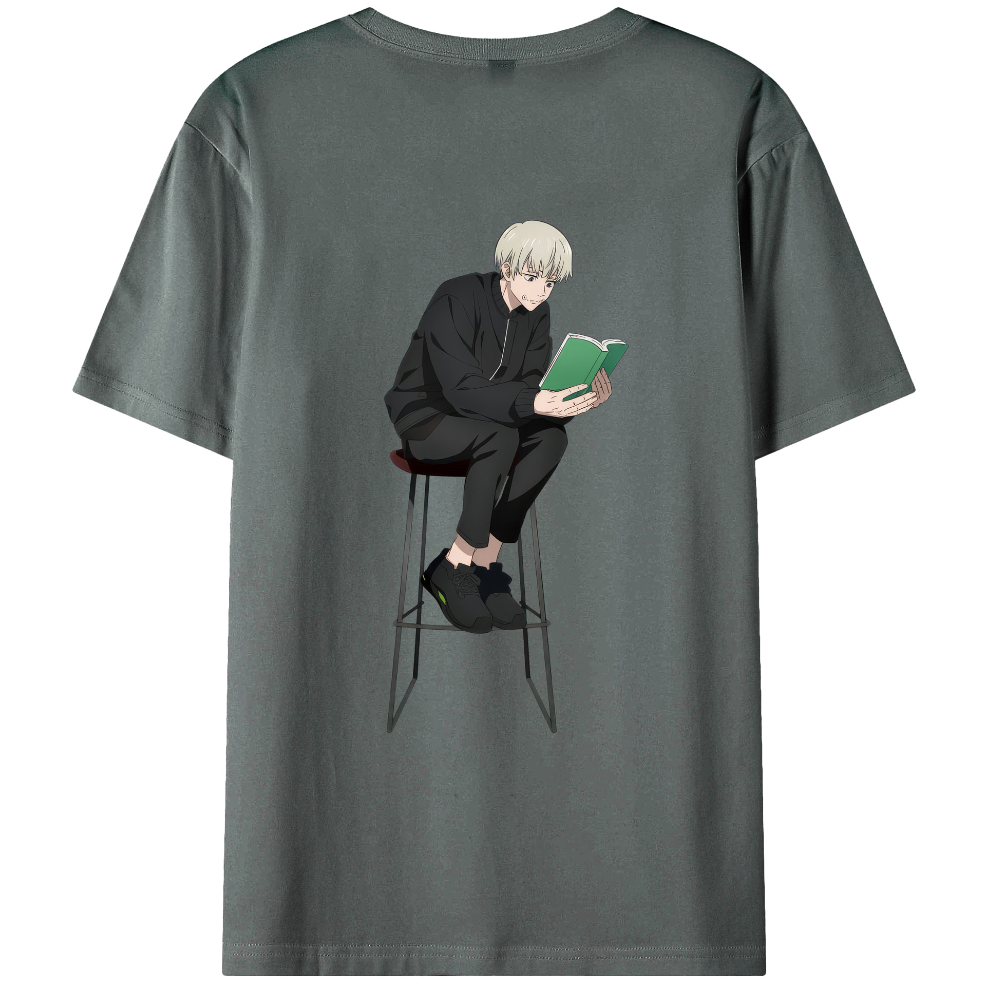 （画像用） 呪術廻戦 Jujutsu Kaisen 綿100％ メンズ半袖Tシャツ（バックプリント） 通気性
